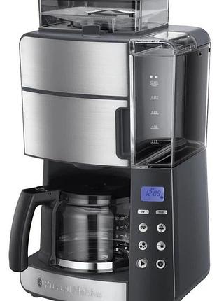 Кофеварка капельная russell hobbs grind & brew 25610-56 1000 вт серебристая