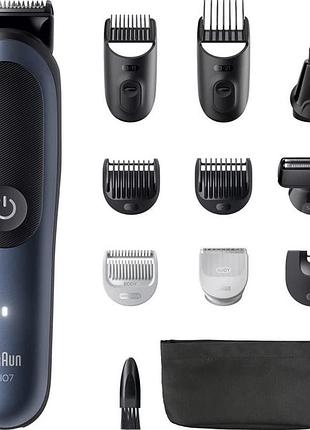 Машинка для стрижки волос braun all-in-one series 7 aio7540 4 вт синяя