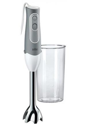 Блендер занурювальний braun mq 500 soup 600 вт сірий