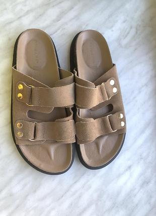 Шкіряні сандалі шльопанці birkenstock і ваші ноги не знають втоми!
