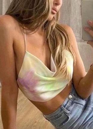 Сатиновий топ zara