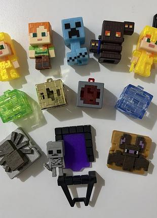Kinder joy minecraft новая коллекция шалкер котик ендермен алекс в броне 2026