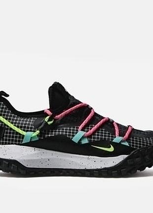 Чоловічі літні кросівки nike acg mountain fly low чорні сітка⁠
