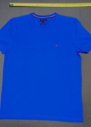 Плечи 44 см touch hilfiger size xl синяя футболка organic cotton slim fit 100%cotton