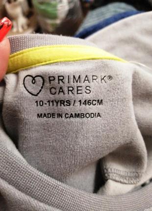 Кофта серая с черепом primark 10-11лет 4