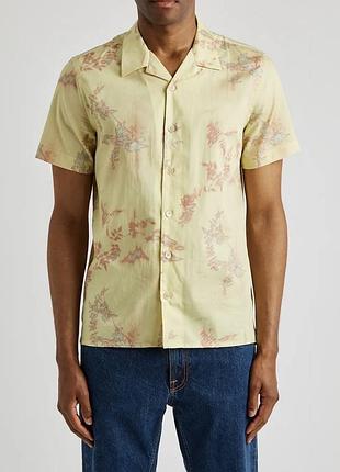 Paul smith floral-print cotton short sleeve shirt s size