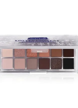 Палетка теней для век glambee lovely content, 12 г