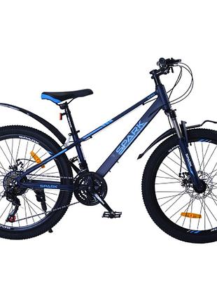 Велосипед spark aero (колеса – 24", алюминиевая рама – 12") темно-синий