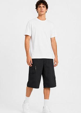 Шорти чоловічі однотонні чорного кольору 215446k
