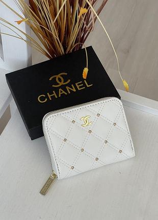 Кошелек chanel mini белый
