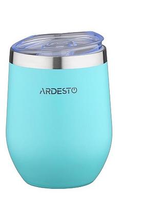 Термокружка ardesto compact mug ar2635mms 350ml нержавеющая сталь голубой