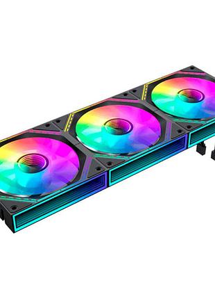 Кулер для корпуса gamemax fn12a-s3i argb-подсветка 120мм черный / кулер для пк