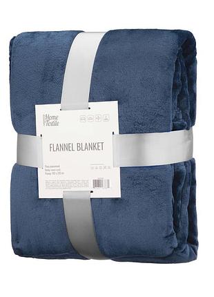 Плед ardesto flannel 160x200 см 100% поліестер темно-синій (art0219sb)