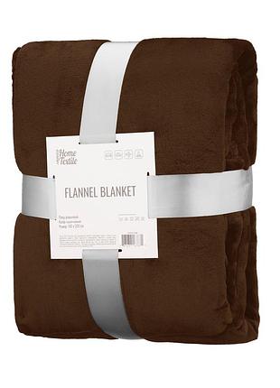 Плед ardesto flannel 160x200 см 100% поліестер коричневий (art0217sb)