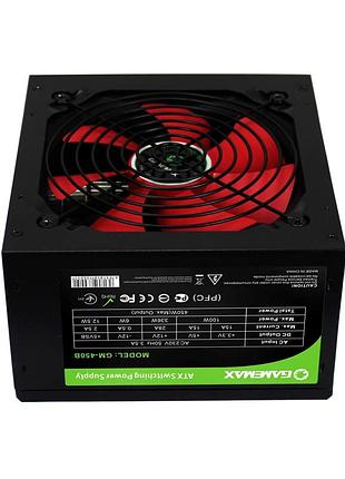 Коробочный блок питания atx gamemax gm-450 с кабелем atx 12в.