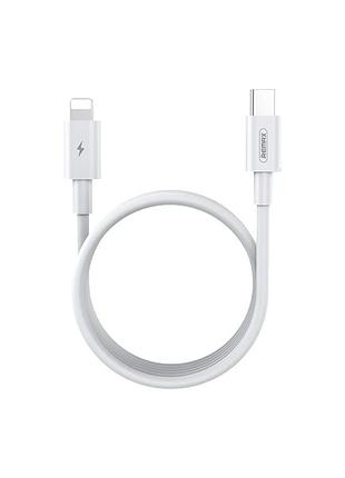 Кабель remax marlik (rc-175i-w): type-c до lightning, pd 20w, 480 mbps, 1 м, белый