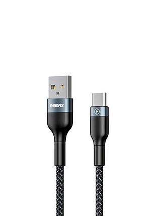 Кабель remax rc-064a-b sury 2, usb 2.0 – type-c, 1м, 2.4а, черный, синхронизация и питание