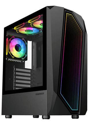 Корпус gamemax time bandit atx, черный, 0.6 мм, без блока питания