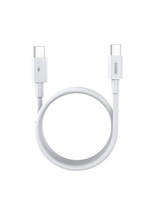 Кабель remax marlik (type-c для type-c, 65w, 480 mbps, 1 м) – белый (rc-191)