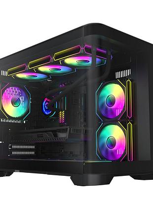 Корпус gamemax hype-m, micro atx/mini-itx, черный, без бп