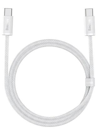 Дата-кабель для зарядки baseus cald000202 dynamic series fast charging type-c to type-c 100w, 1 м, white