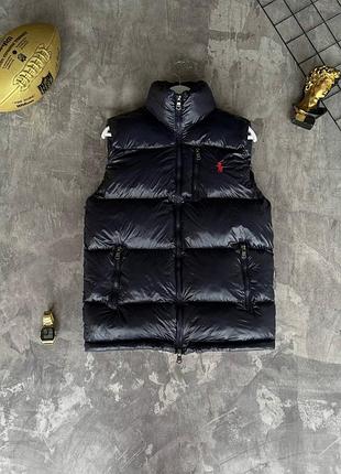 Жилетка polo ralph lauren, мужская утепленная жилетка polo ralph lauren, стильная жилетка polo ralph lauren премиум качества xxl