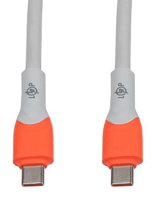 Кабель logicpower c1001mc usb type-c 2.4a 100вт, длина 2м, для быстрой зарядки
