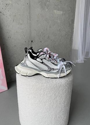 Кросівки balenciaga 3xl grey / silver, стильні та модні кросівки balenciaga 3xl у сірому та сірому кольорах 45