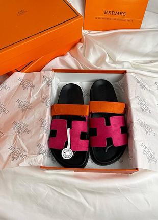 Жіночі туфлі hermes chevre преміум'якість, коробка та пакет у комплекті — стиль і елегантність 41