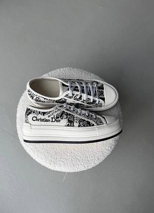 Жіночі кросівки christian dior platform, кросівки діор жіночі стильні, модні кросівки christian dior білі, люксові кросо 41