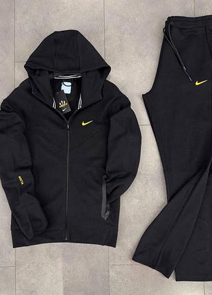 Черный костюм nike nocta tech fleece, костюм найк мужской, костюм nike nocta tech fleece, модный костюм nike nocta tech fleece