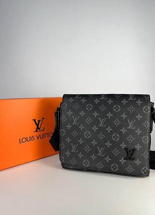 Чоловіча сумка через плече louis vuitton, стильна сумка-месенджер louis vuitton, класична щоденна сумка louis vuitton