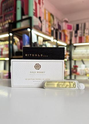 Парфумований ароматизатор у машину на дефлектор ритуаал rituals goji berry private collection
