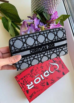 Кошелек dior женский, стильный женский кошелек dior премиум качества, брендированный кошелек dior для повседневного использования
