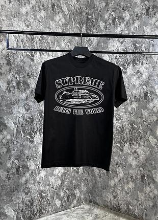 Мужская футболка supreme x corteiz, supreme x corteiz футбоолки, supreme x corteiz футболка 2025