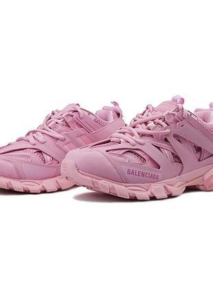 Жіночі кросівки balenciaga track 3.0 pink, balenciaga track рожеві, стильні жіночі кросівки balenciaga 40