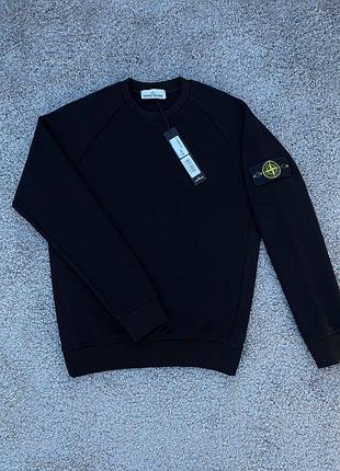 Свитшот stone island черный, черный свитшот stone island, мужской свитшот stone island черный, женский свитшот stone island l