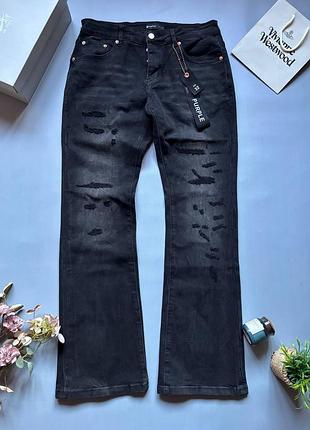 Джинсы purple brand flared, расклешенные джинсы purple brand, мужские джинсы purple brand, джинсы перпл бренд, purple brand flared