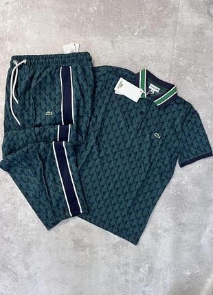 Lux комплект от lacoste – стильный мужской спортивный костюм, 100% хлопок m