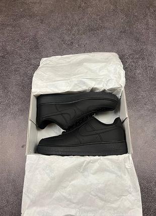 Кросівки nike air force 1 low black, стильні кросівки найк аір форс 1 лоу чорні, класичні nike af1 low black