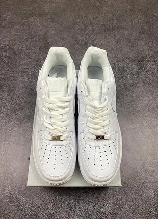 Кроссовки nike air force 1 low white, стильные кроссовки найк аир форс 1 лоу белые, классические nike af1 low white