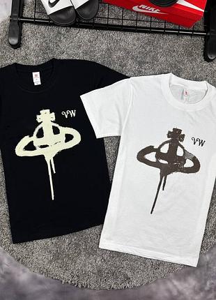 Футболка vivienne westwood, брендовая футболка, стильная футболка vivienne, мужская или женская футболка, модная футболка westwood
