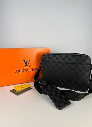 Чоловіча сумка через плече louis vuitton, стильна сумка-месенджер 2 в 1 louis vuitton, класична щоденна сумка louis vuitton