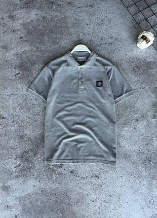 Футболка поло stone island, мужская футболка-поло stone island, брендовое поло stone island, стильная футболка stone island