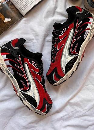 Кроссовки puma inhale x a$ap rocky black pop red, стильные мужские и женские кроссовки puma inhale черные красные 39