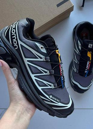 Кроссовки salomon xt-6 gore-tex, мужские кроссовки salomon, водонепроницаемые salomon xt6, обувь саломон gtx, salomon кроссы гор т
