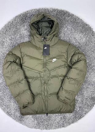 Пуховик nike storm-fit, мужской пуховик найк storm-fit, зимняя куртка nike storm-fit, теплый пуховик найк, куртка найк storm-fit m