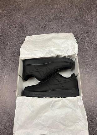 Кроссовки nike air force 1 low black, стильные кроссовки найк аир форс 1 лоу черные, классические nike af1 low black