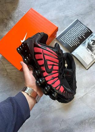 Nike shox tl black red, кросівки nike, стильні nike shox tl, nike з ефектом зміни кольору, чоловічі кросівки nike, взуття nike 41