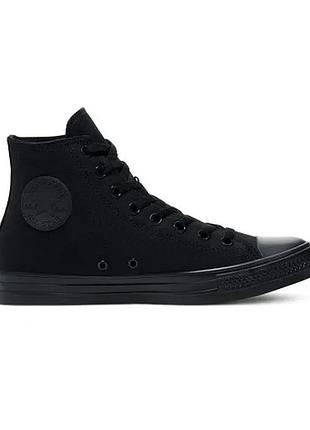 Кеди жіночі високі чорні converse all star high 39